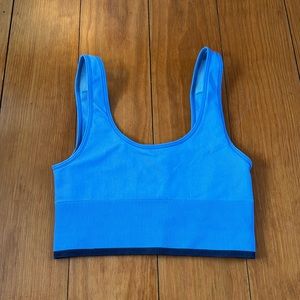 Outdoor Voices Ribbed Blue Bra sz S